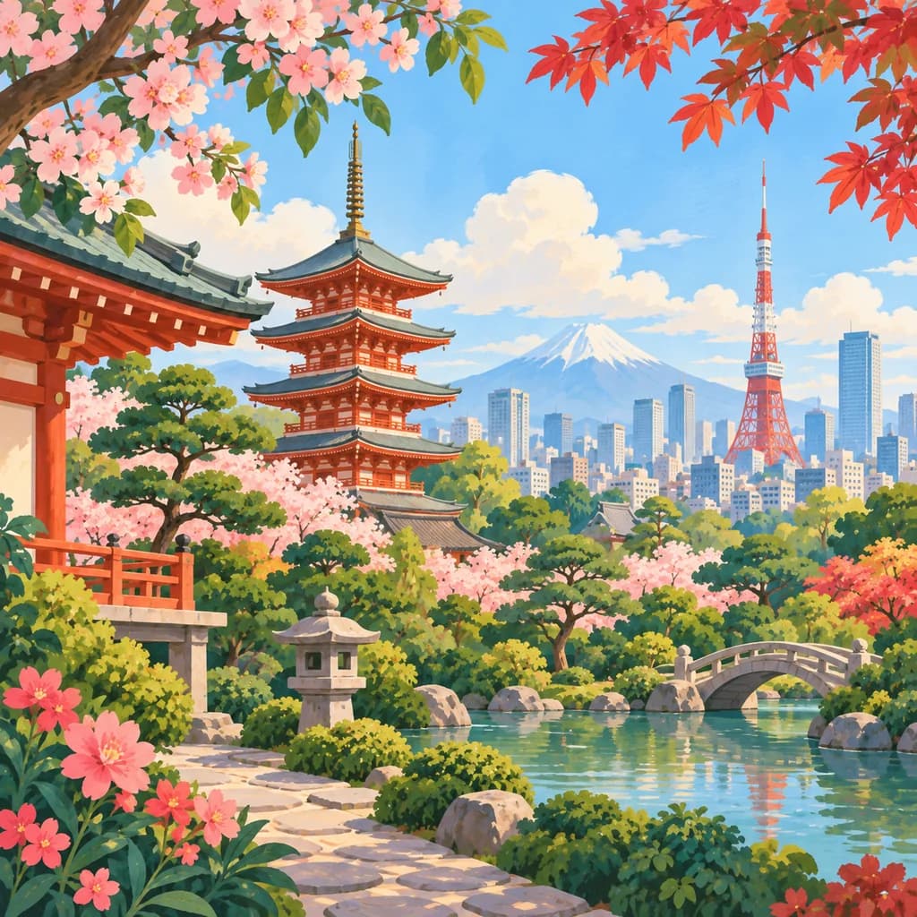 Tokyo stamp