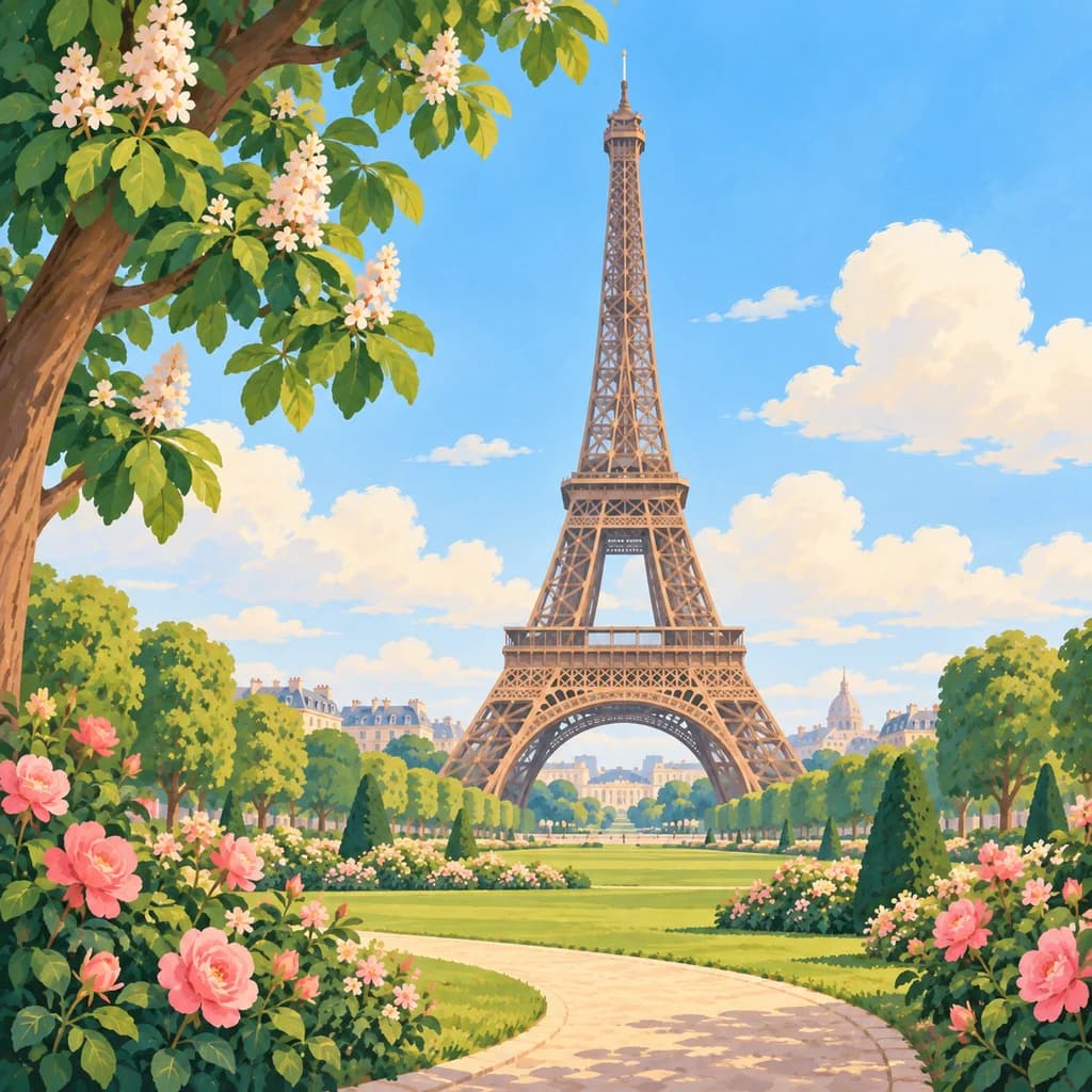 Eiffel Tower stamp