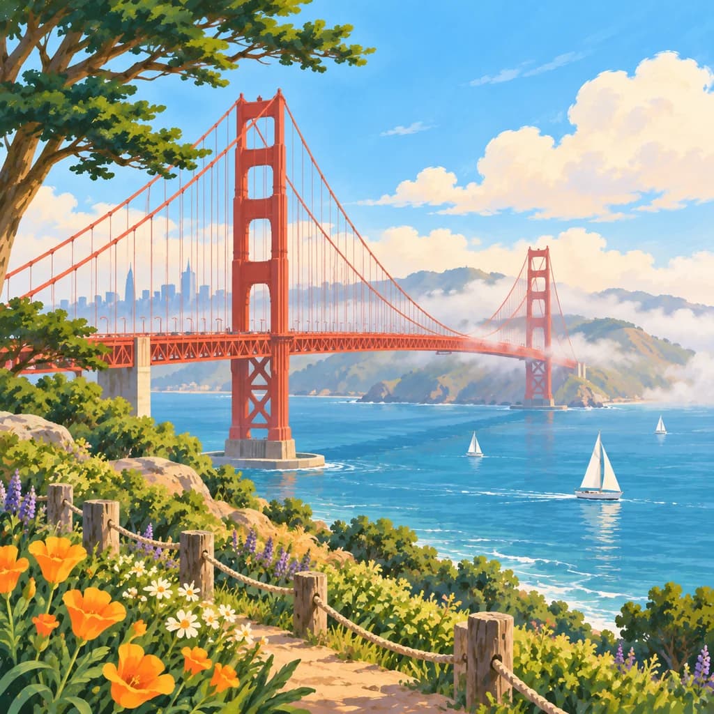 Golden Gate Bridge stamp