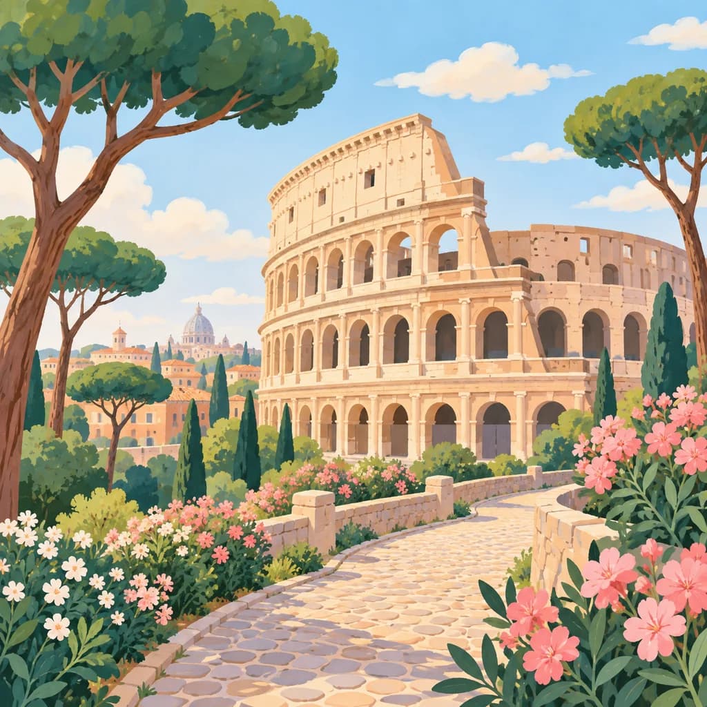 Colosseum stamp