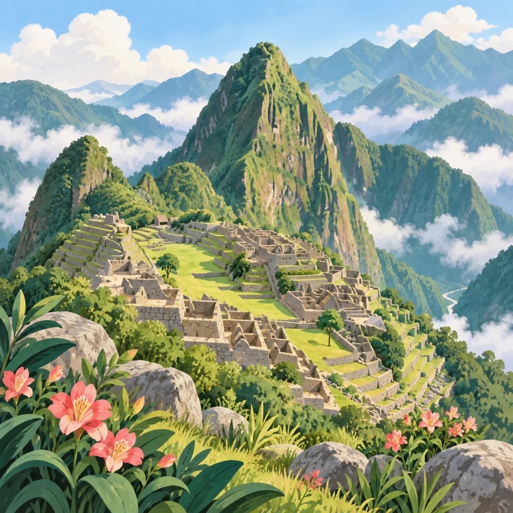 Machu Picchu stamp