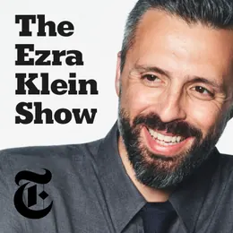 Artwork for The Ezra Klein Show, a photograph of Ezra Klein beside the show title and the New York Times T logo.